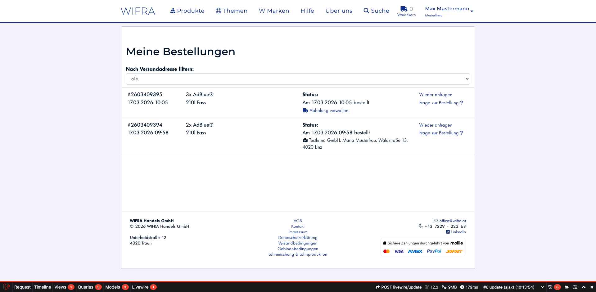 Schritt 5: Meine Bestellungen