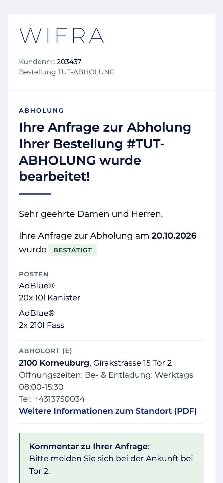 Schritt 20: Bestätigung per E-Mail