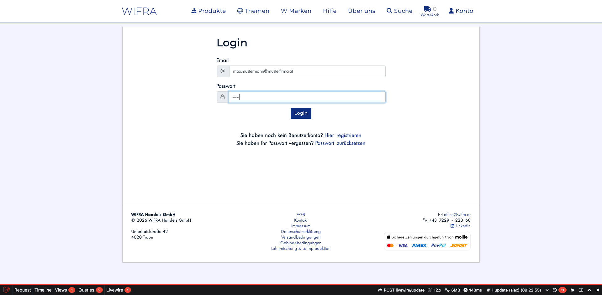 Schritt 2: Login-Daten eingeben