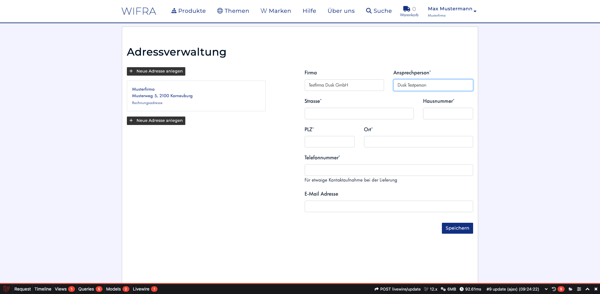 Schritt 8: Ansprechperson eingeben