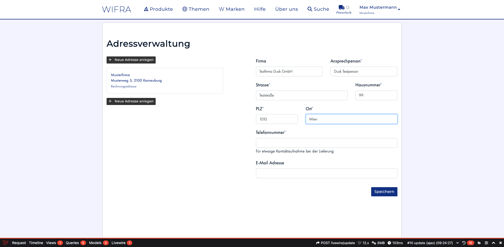 Schritt 10: PLZ und Ort