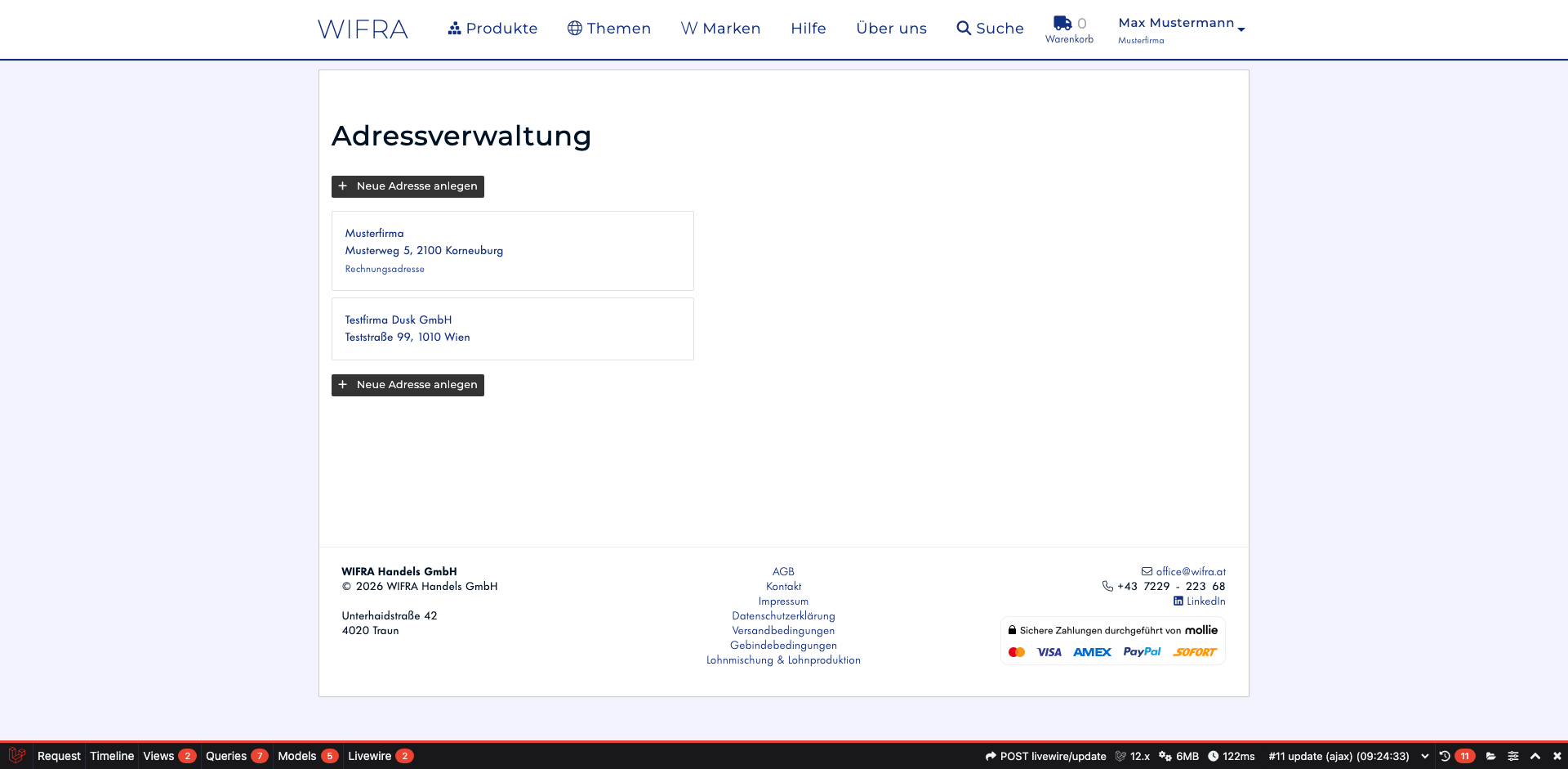 Schritt 14: Adresse in der Übersicht