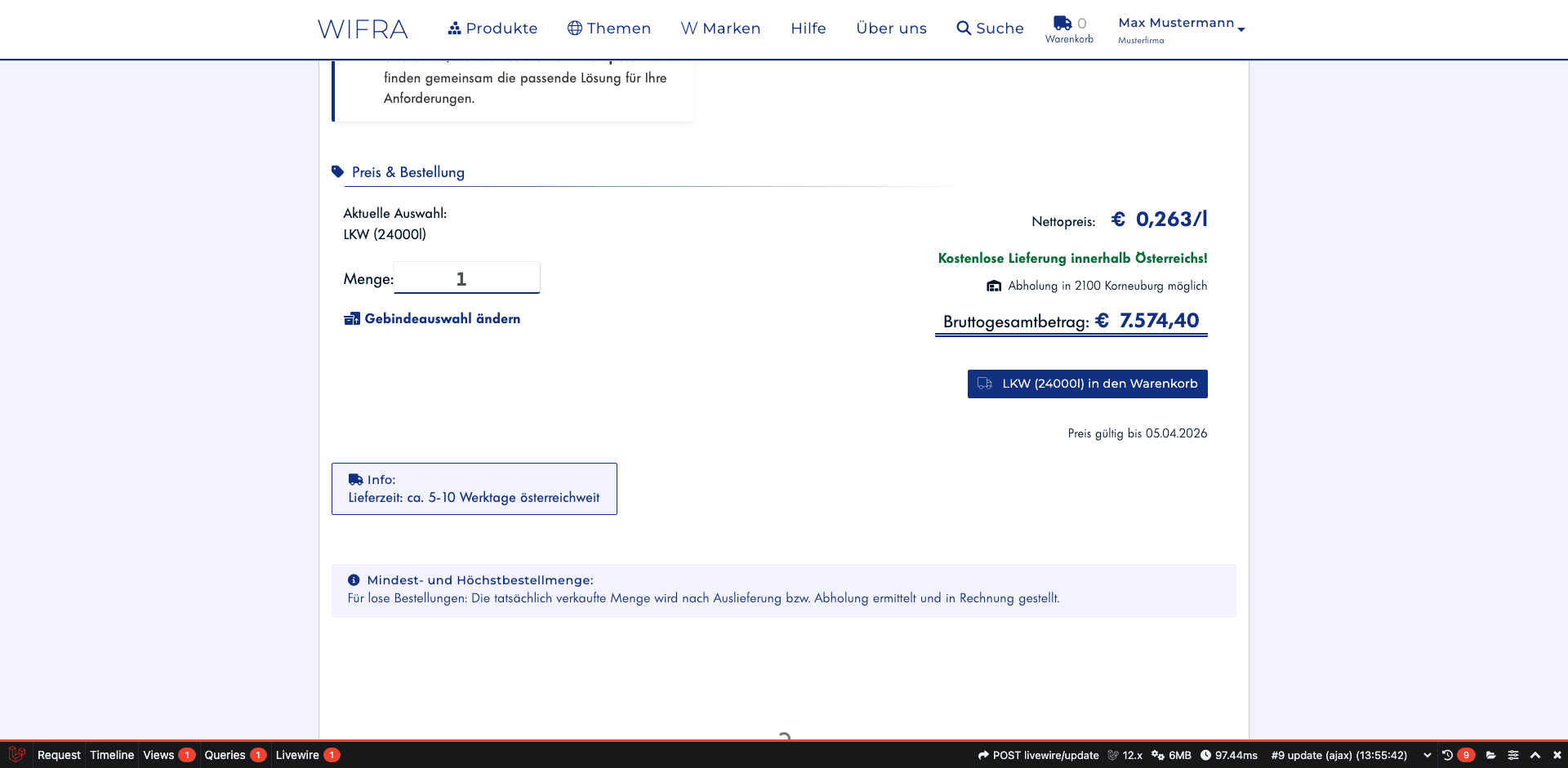 Schritt 7: In den Warenkorb legen
