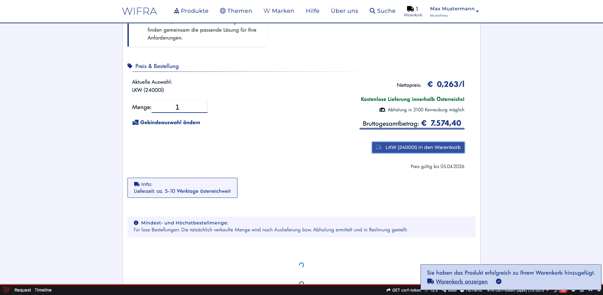 Schritt 8: Bestätigung erhalten