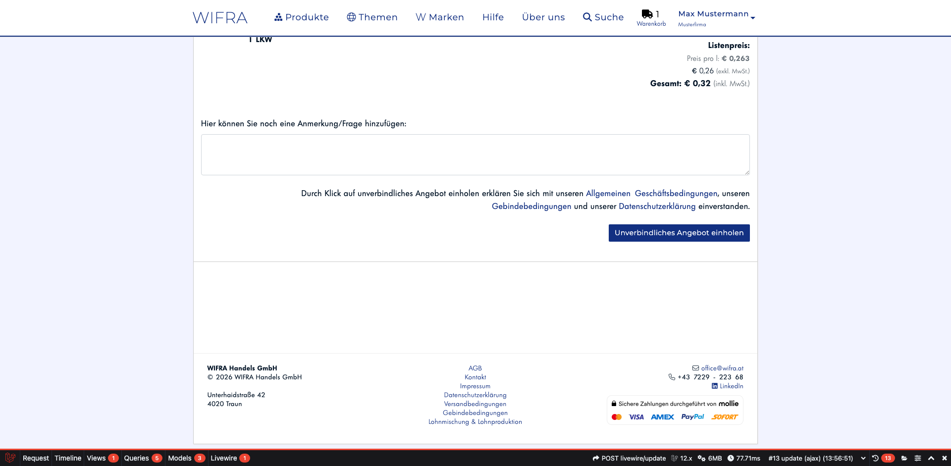 Schritt 13: Angebot einholen