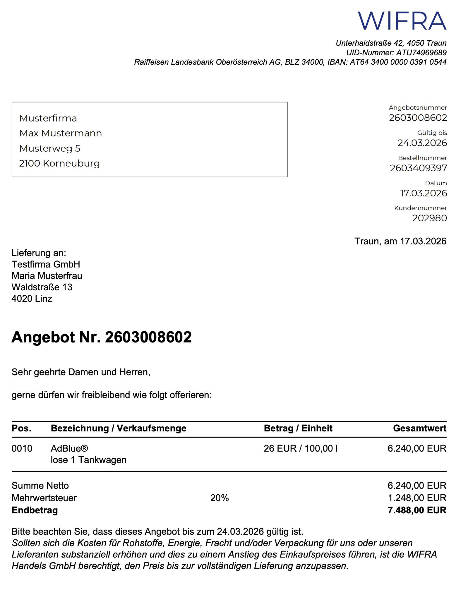 Schritt 16: Angebots-PDF einsehen