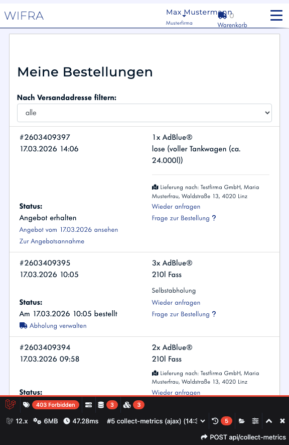 Schritt 17: Meine Bestellungen öffnen