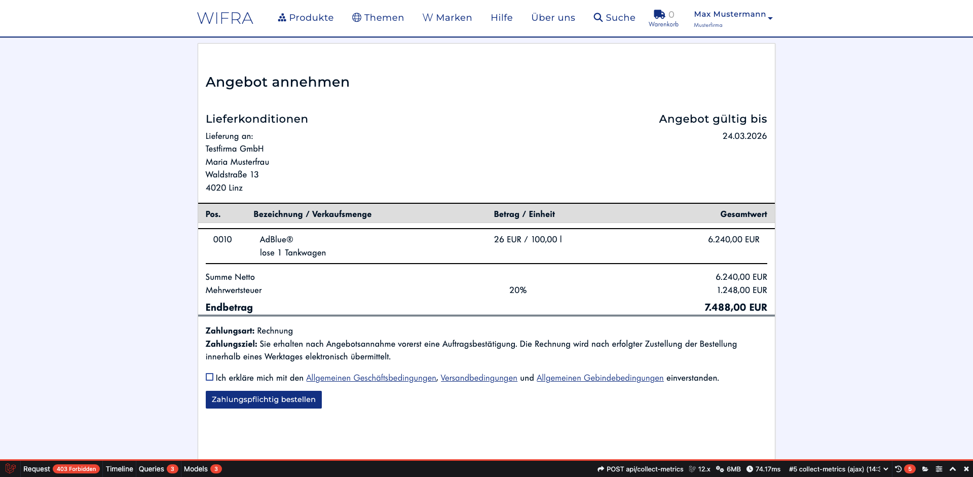 Schritt 19: Angebotsdetails prüfen