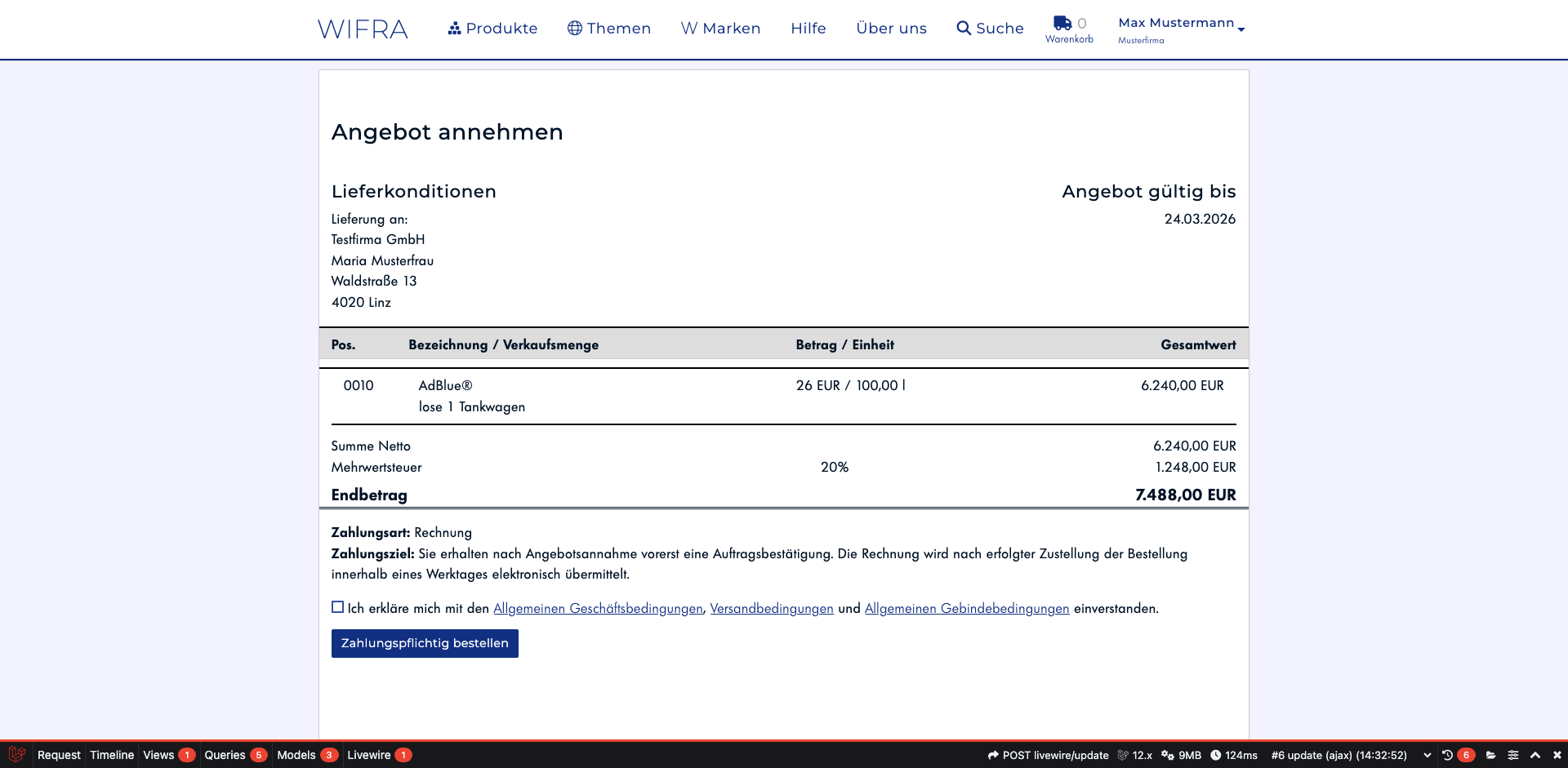 Schritt 20: AGB akzeptieren