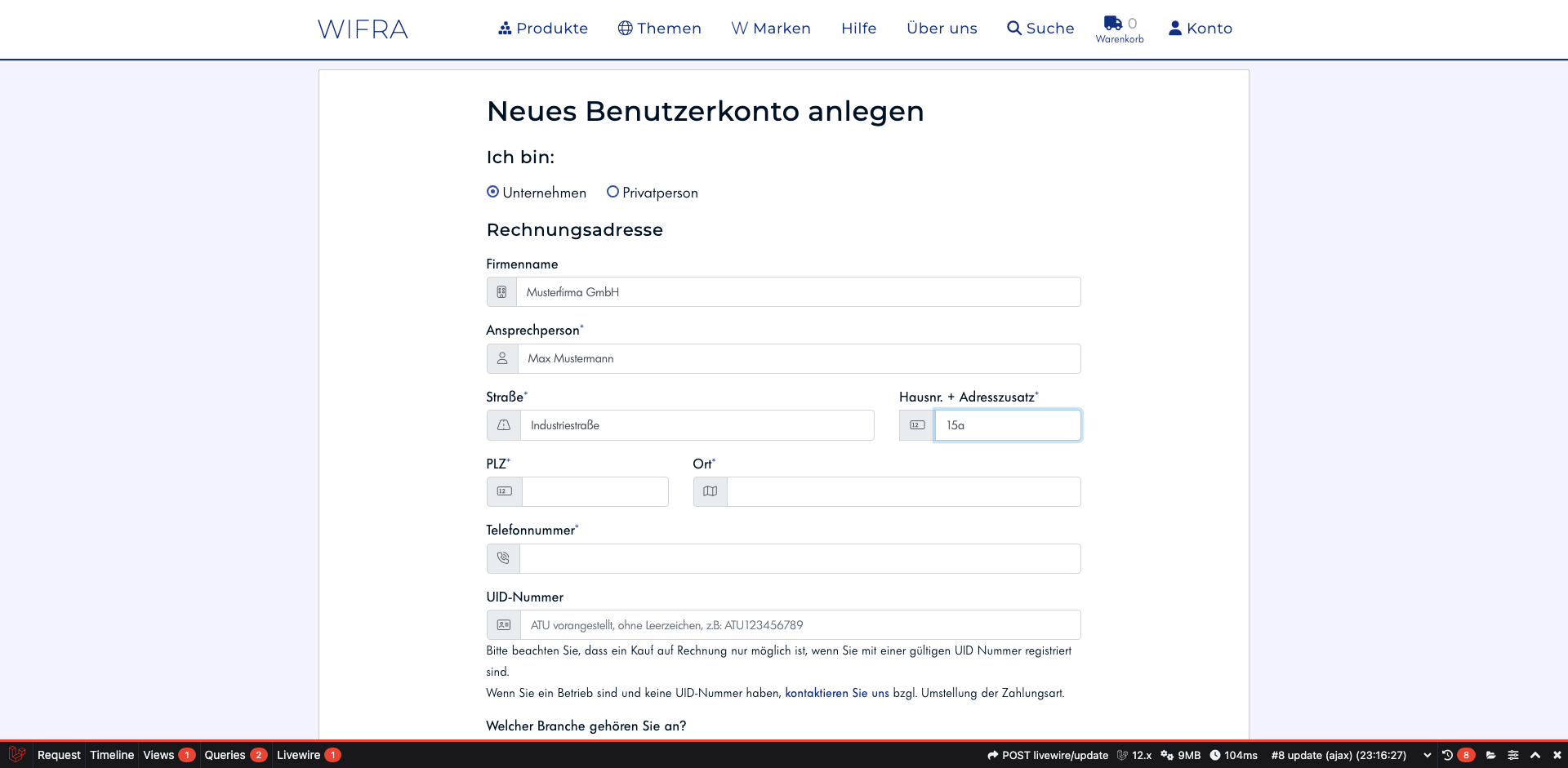 Schritt 5: Straße und Hausnummer