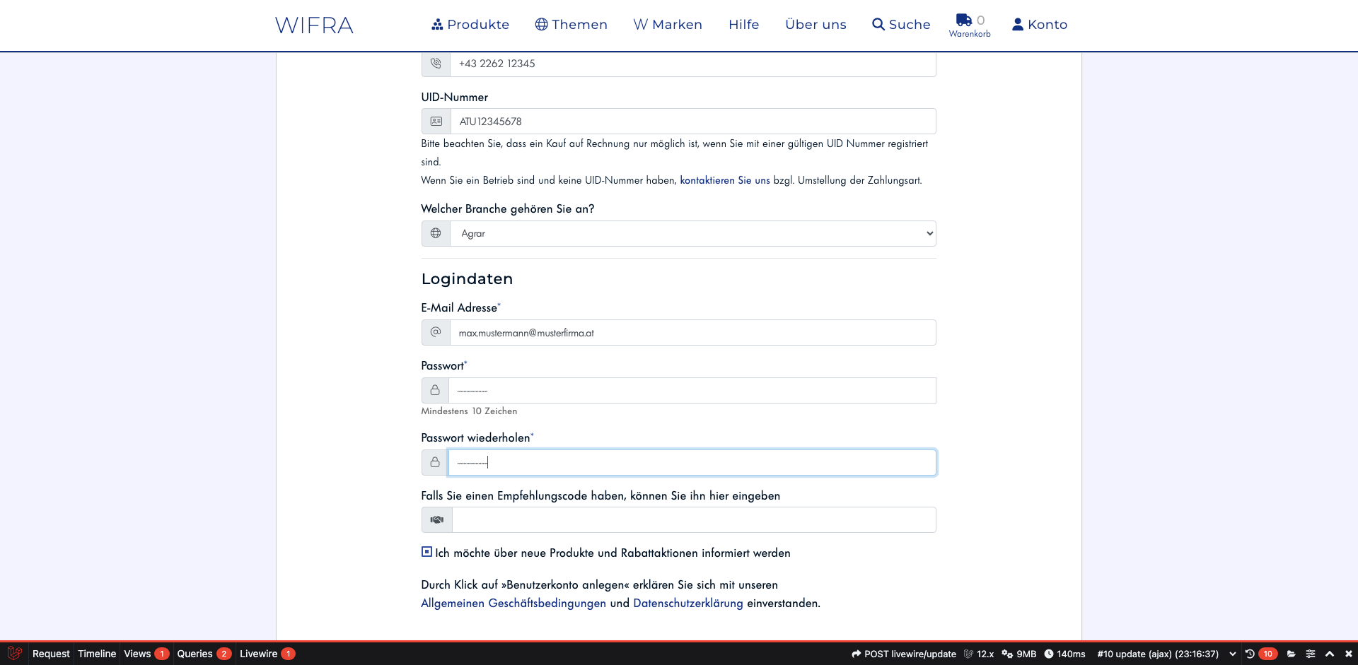 Schritt 12: Newsletter (optional)