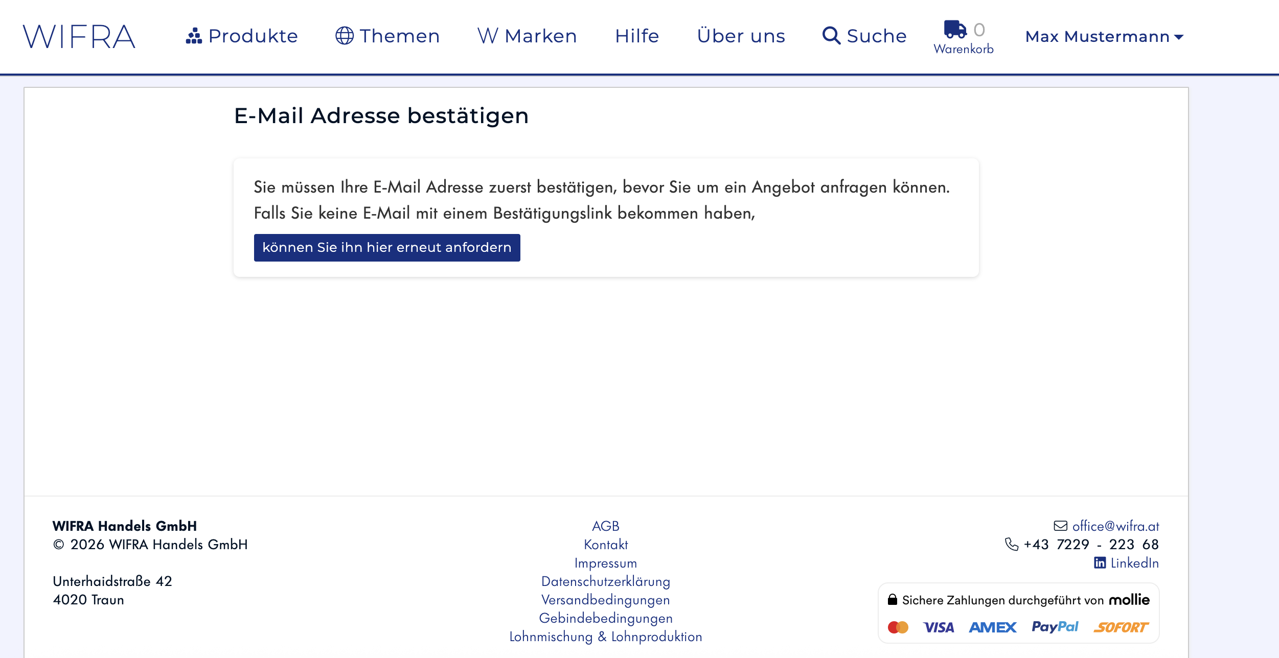 Schritt 11: Bestätigungs-E-Mail erhalten