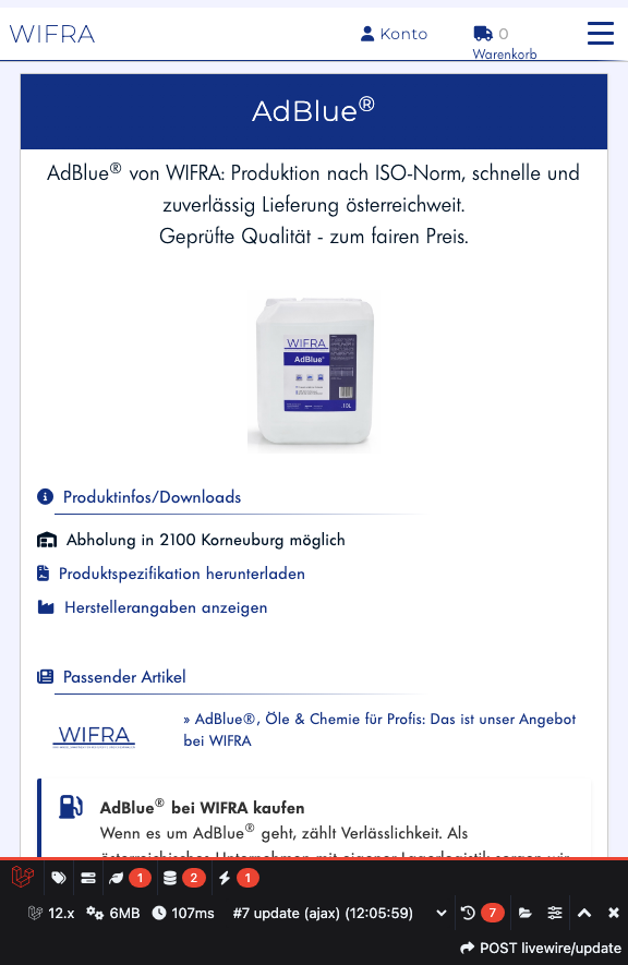 Schritt 1: Produktseite öffnen