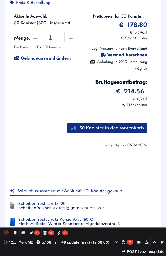 Schritt 2: Zum Warenkorb hinzufügen