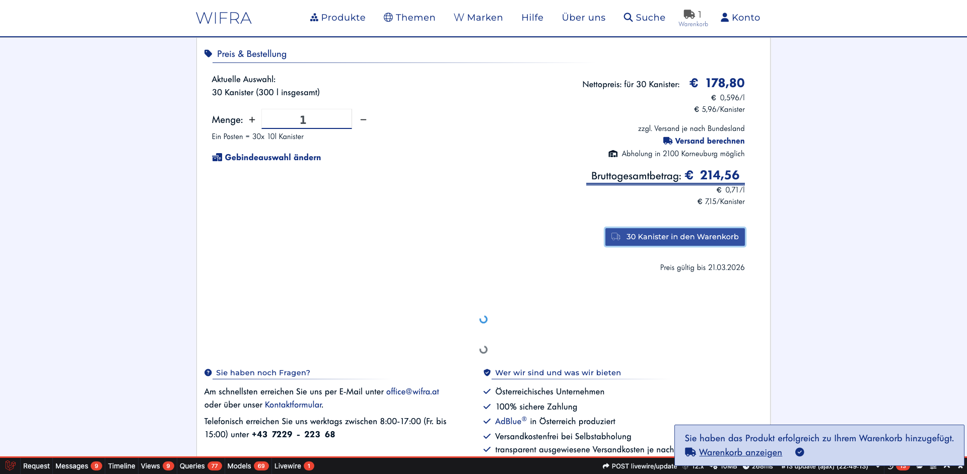 Schritt 3: Bestätigung erhalten