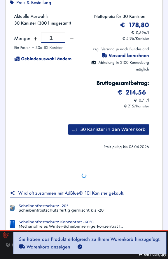 Schritt 3: Bestätigung erhalten