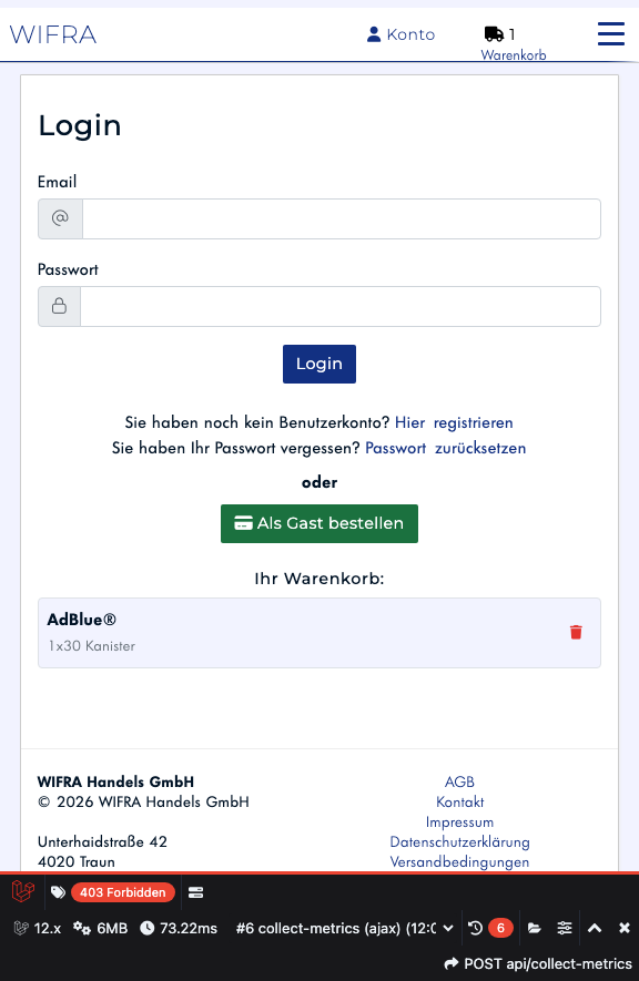 Schritt 5: Gast-Warenkorb
