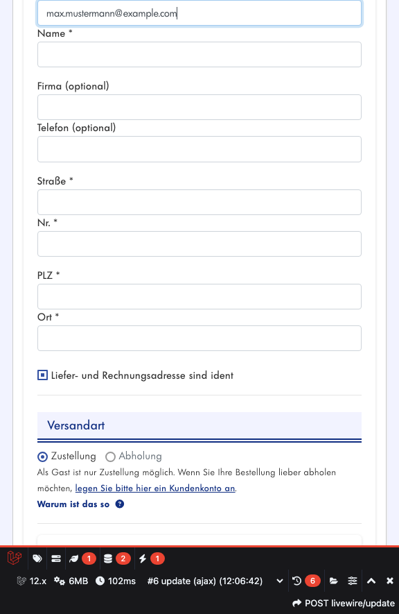 Schritt 7: E-Mail-Adresse eingeben