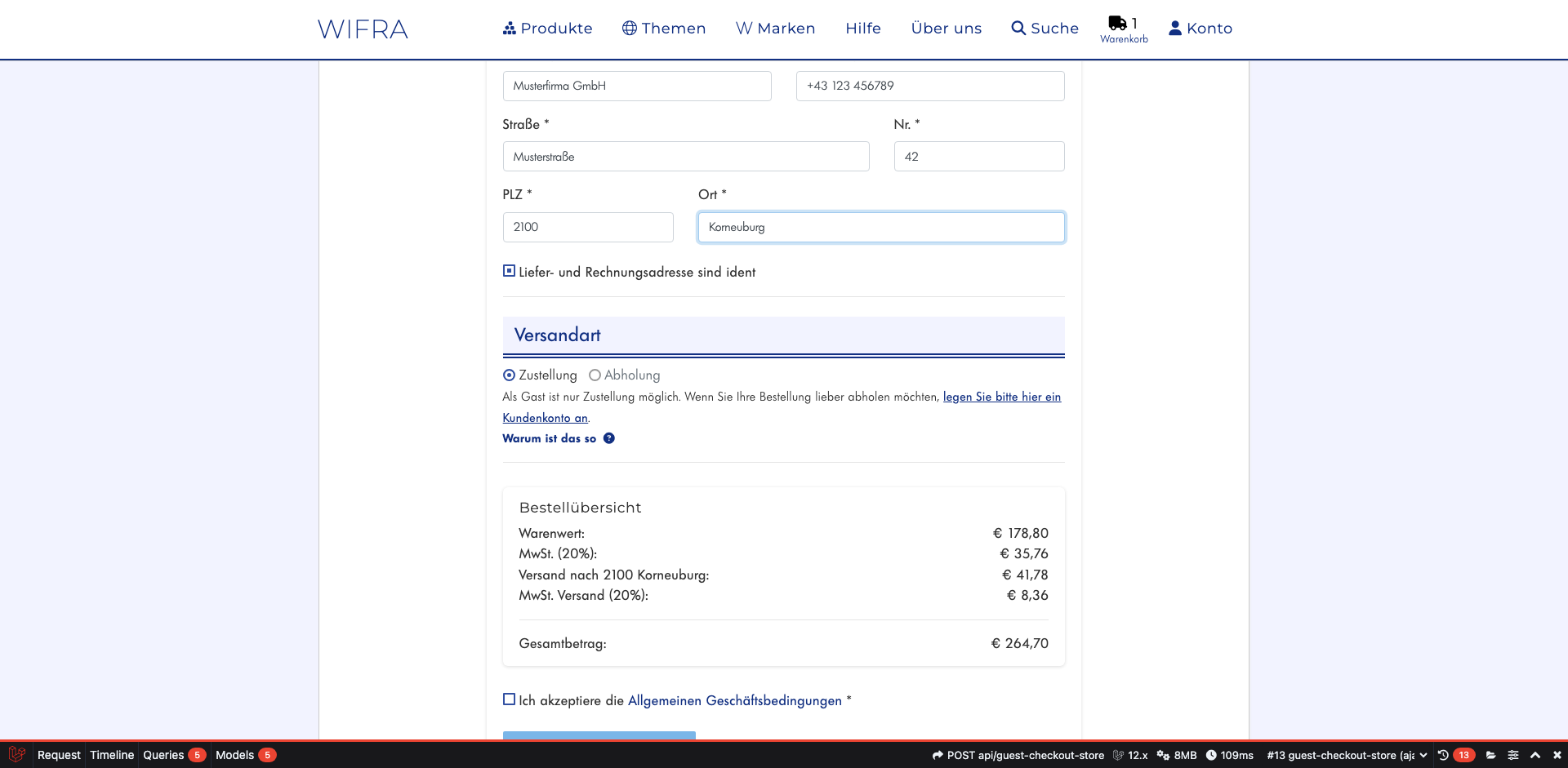 Schritt 11: AGB & Bedingungen