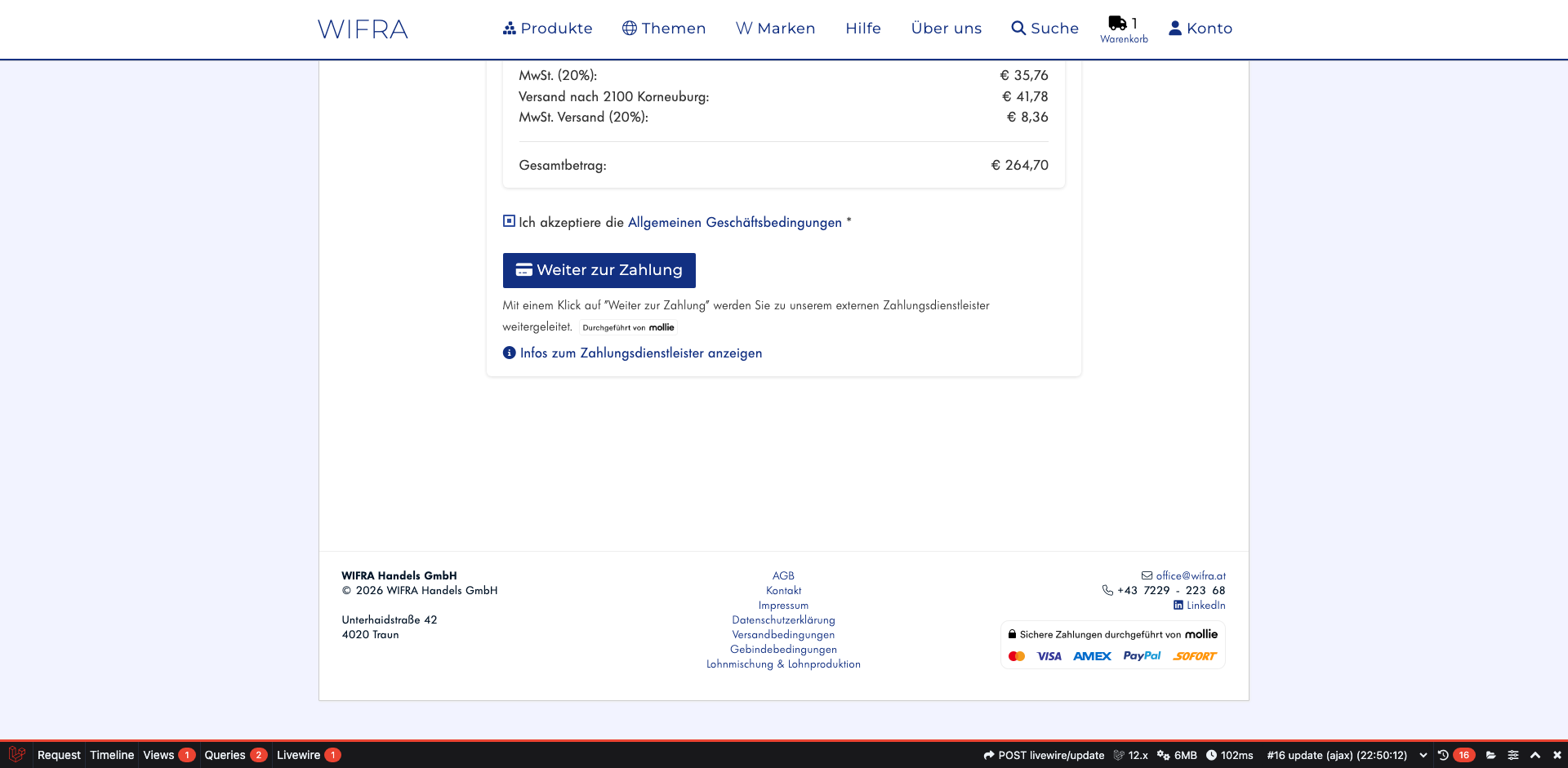 Schritt 14: Bestellung absenden