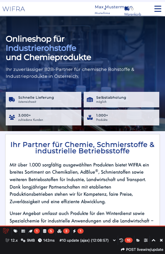 Schritt 3: Erfolgreich eingeloggt