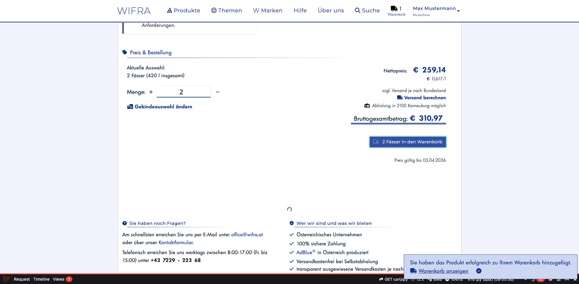 Schritt 7: Bestätigung erhalten