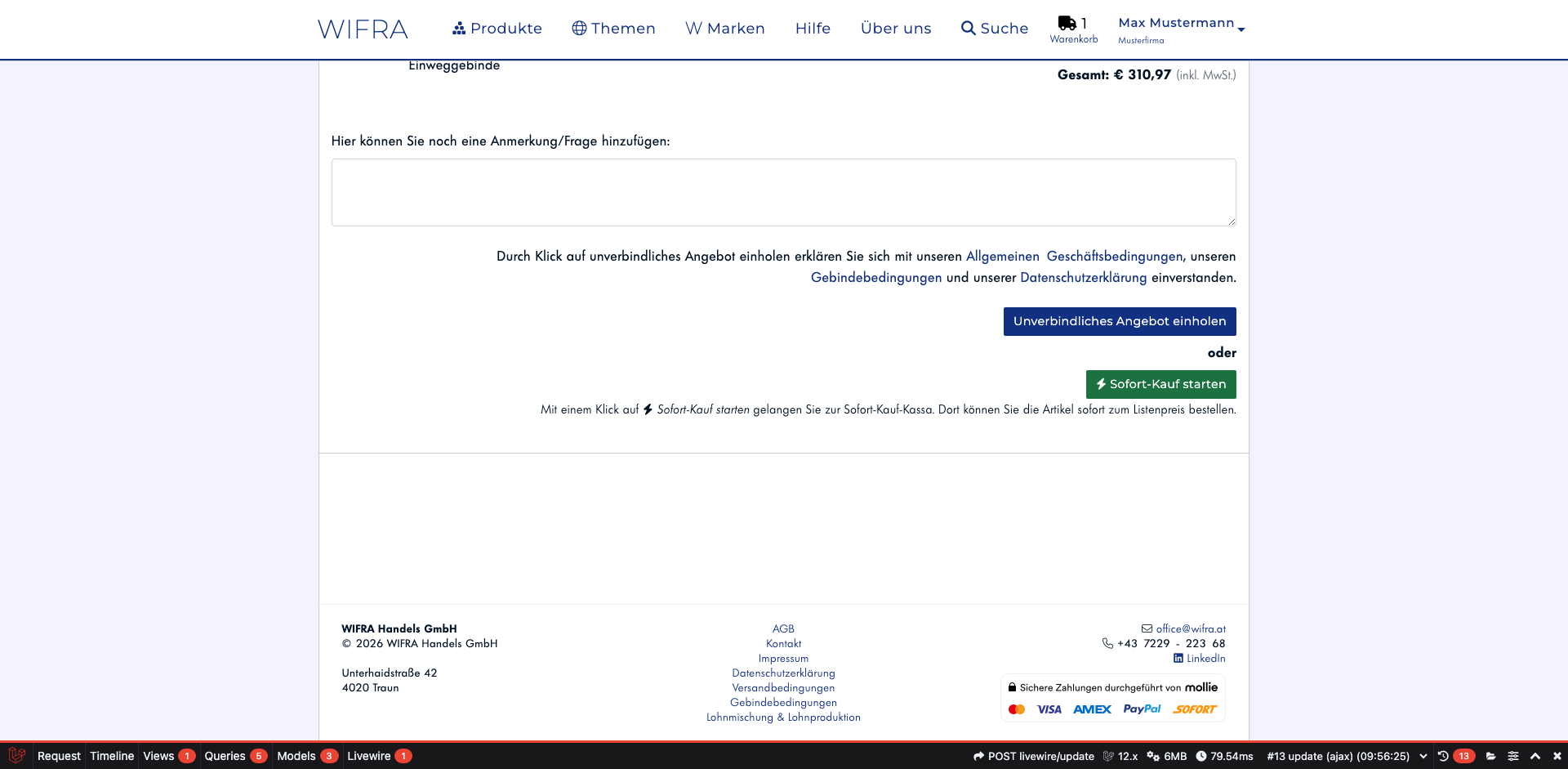 Schritt 12: Sofort-Kauf starten