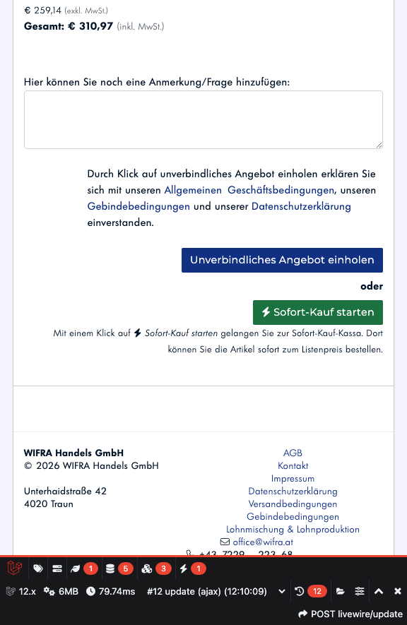 Schritt 12: Sofort-Kauf starten